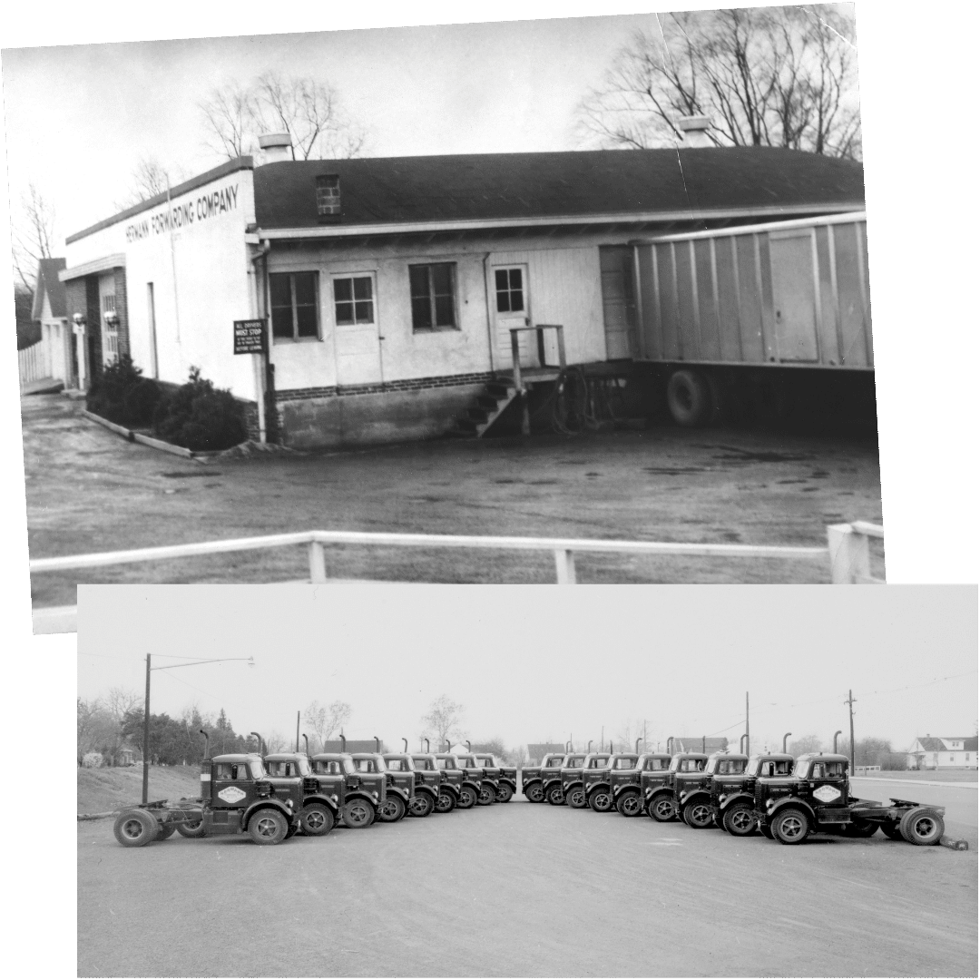 an old photo of a building